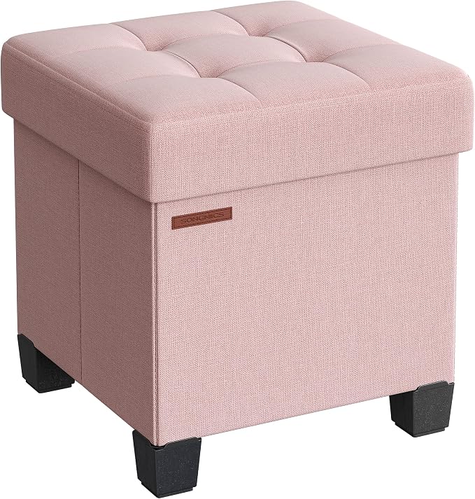 SONGMICS Storage Ottoman, Small Ottoman Foot Rest by SONGMICSbySONGMICSHOME