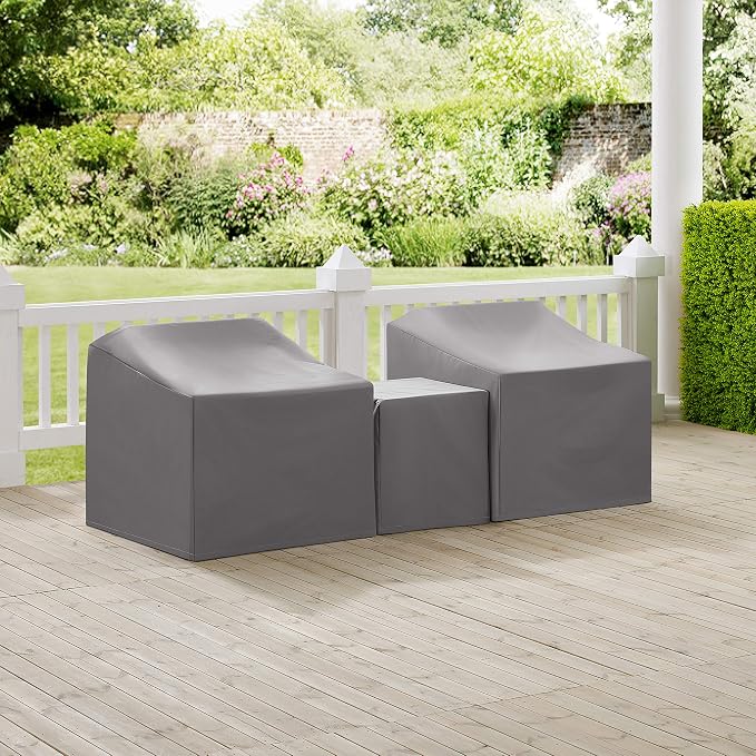 Crosley Furniture Patio Furniture Covers, Waterproof 3-Piece Cover Set - Image 3