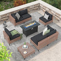 Patiorama 8 Piece Wicker Patio Furniture Set by Patiorama