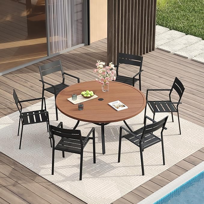 VICLLAX 47.2" Round Patio Table - Image 7