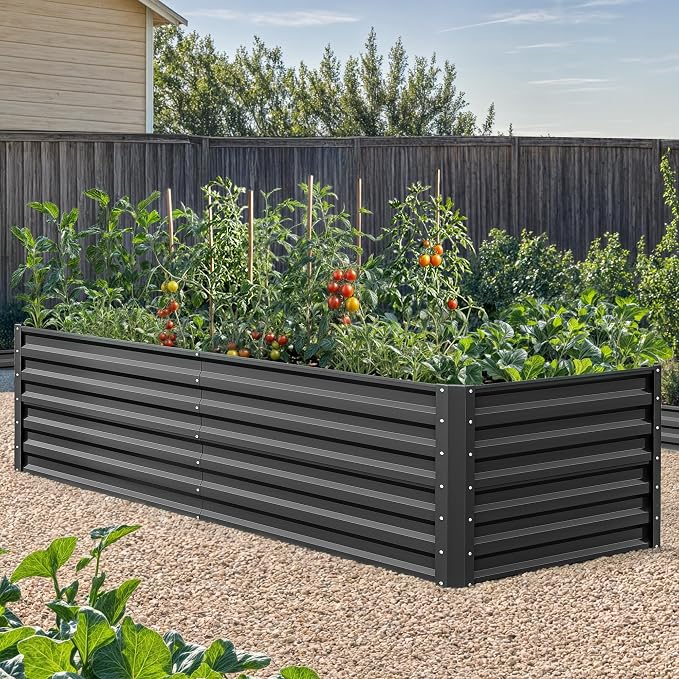 YITAHOME 6x3x2ft Outdoor Raised Garden Bed Kit, Large Metal Patio Planter Box - Image 7