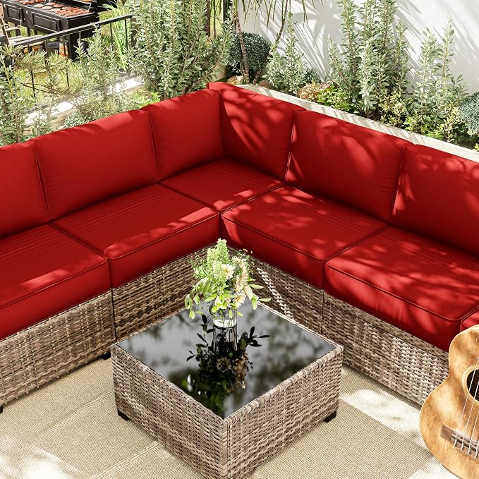 14 Pcs Outdoor Cushion Slipcovers Outdoor Patio Cushion Covers Replacement - Image 6