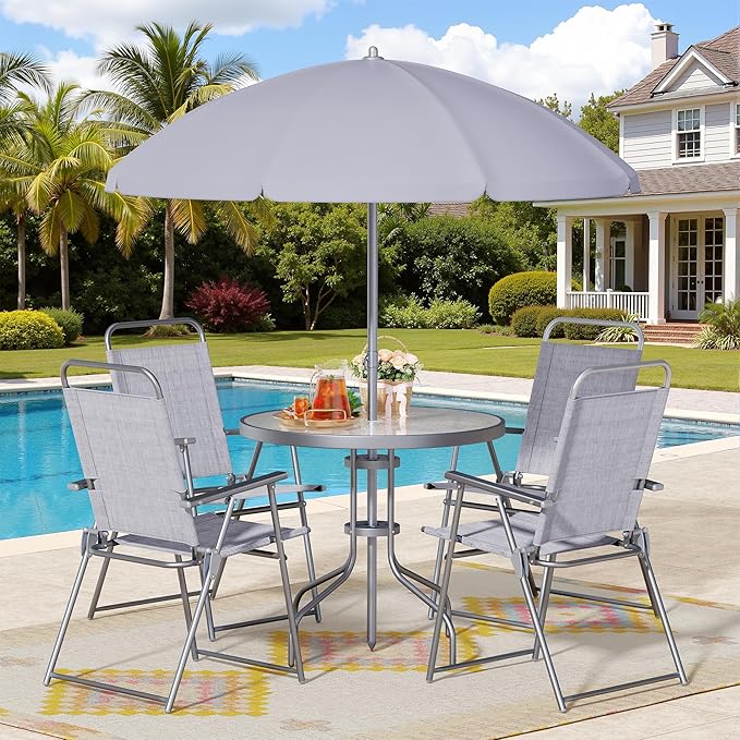 Shintenchi 6 Piece Patio Dining Set by Shintenchi