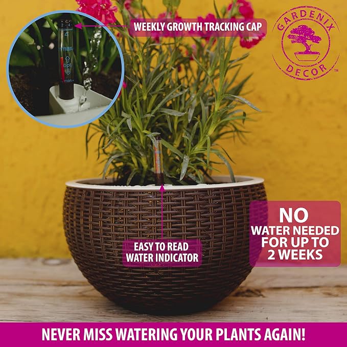GARDENIX DECOR Self Watering Hanging Planter, Coco Coir, - Image 5