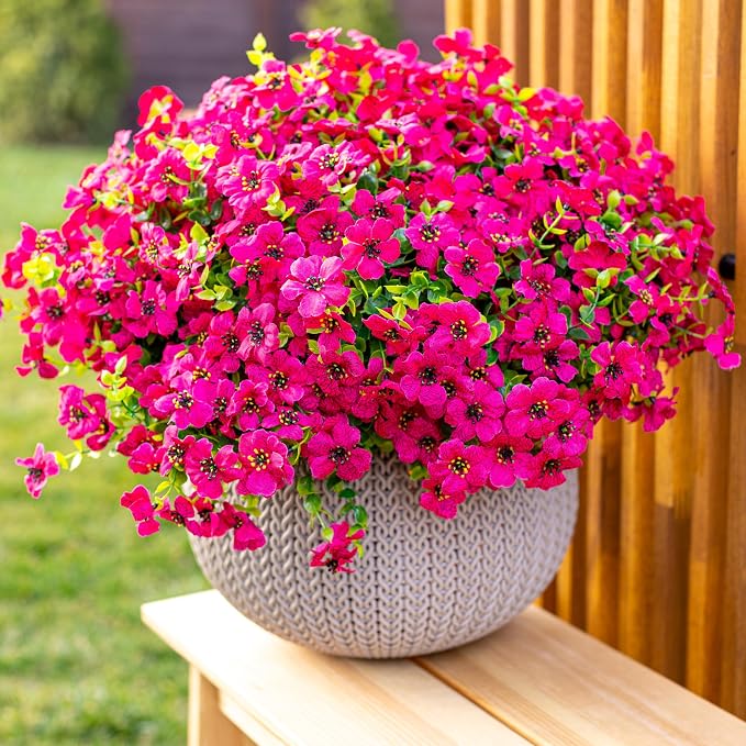 Artificial Flowers for Outdoors Fake Plants by AXYLEX