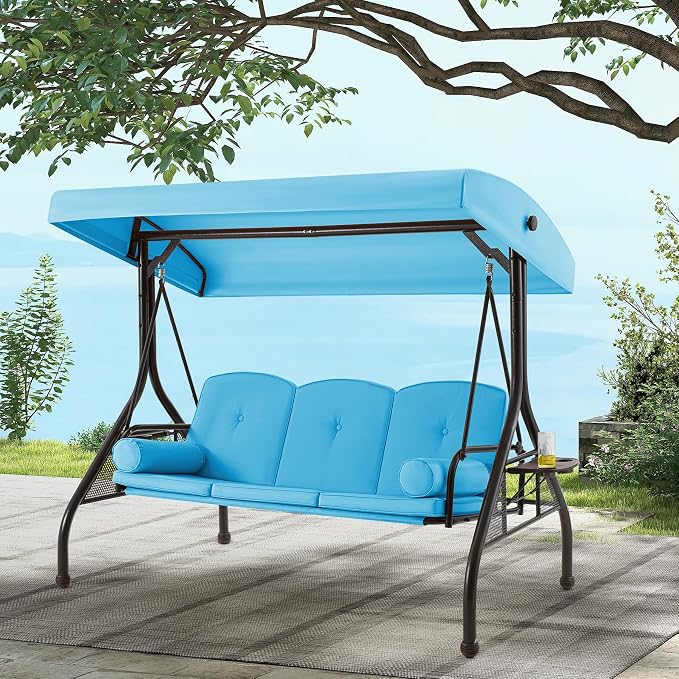 GYUTEI 3-Seat Outdoor Patio Swing - Image 9