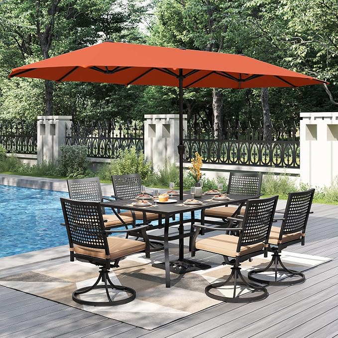 PHI VILLA 7 Pieces Outdoor Dining Set - Image 2