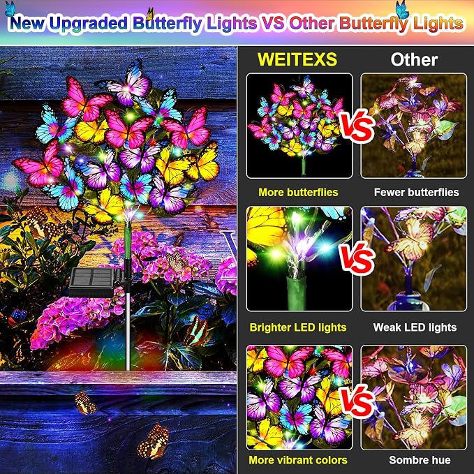 Solar Garden Lights Solar Lights Outdoor Waterproof Solar Lights 6 Pack - Image 6