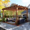 BlueWish 12’ x 14’ Cedar Wood Patio Pergola by RespondToEveryExpectation