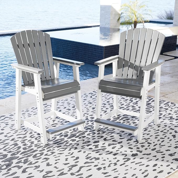 Signature Design by Ashley Outdoor Transville HDPE Patio Barstool - Image 2