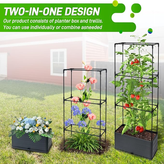 2 Packs Raised Garden Bed Tomato Planter Box - Image 4