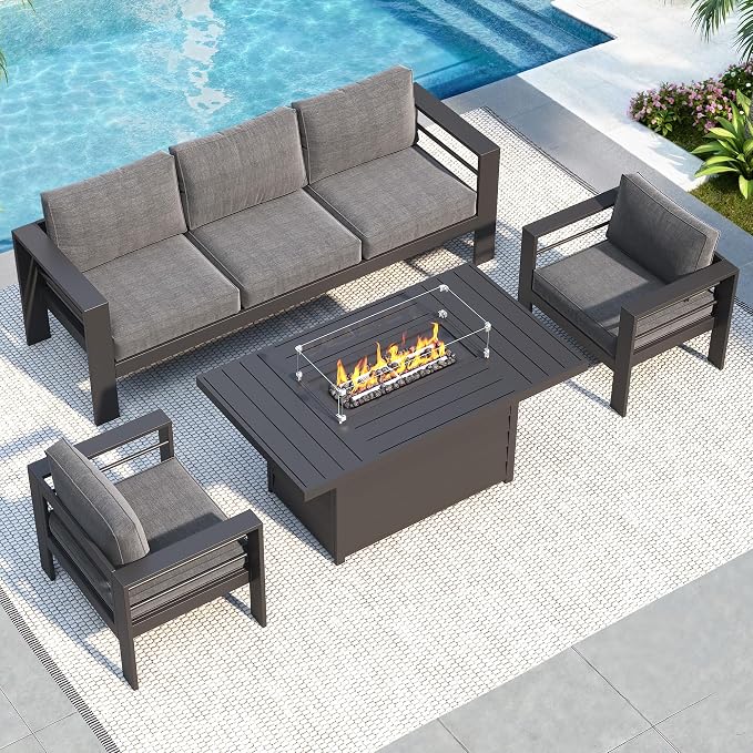 Solaste Aluminum Patio Furniture Set - Image 2