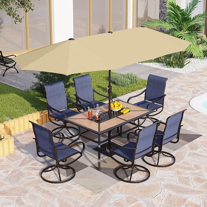 PHI VILLA Patio Dining Set by PHIVILLAThepioneerofcomfortablehouseholdsupplies
