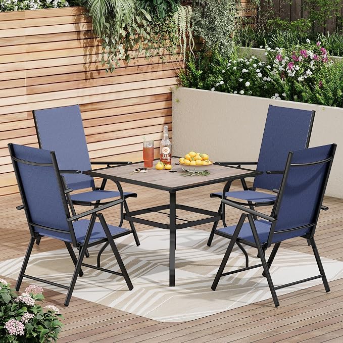 PHI VILLA 5-Piece Patio Dining Set by PHIVILLAThepioneerofcomfortablehouseholdsupplies