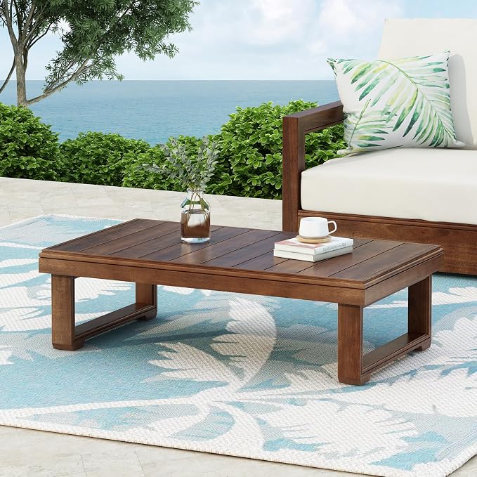 Christopher Knight Home Westchester Rectangular Outdoor Coffee Table, Slat by ChristopherKnightHome
