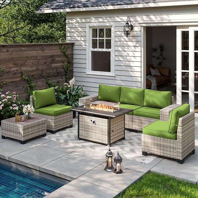 7-Piece Outdoor Patio Furniture Set by MuphyersPatioFurniture