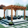 Backyard Discovery Beaumont 12' x 12' Traditional Cedar Wood Pergola Kit by BackyardDiscovery