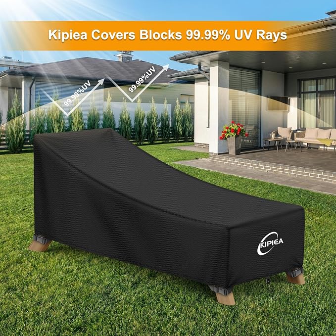 Kipiea Waterproof Patio Lounge Chair Covers - Image 7