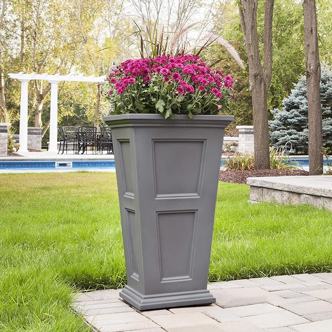 Mayne Fairfield 28-Inch Tall Planter – Self-Watering, Weather-Resistant Planter - Image 7