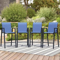 Outdoor Bar Stools Set of 4, Bar Height Chairs by Home