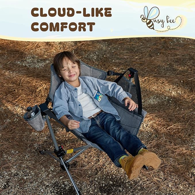 BusyBee Hammock Camping Chairs for Kids, Folding Kids Chair - Image 6