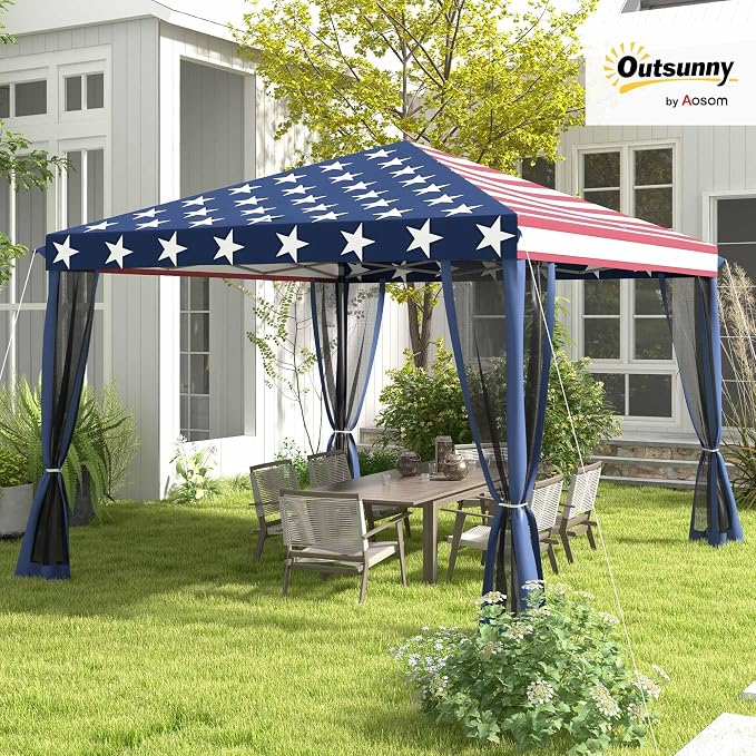 Outsunny 10' x 10' Pop Up Canopy Tent - Image 2