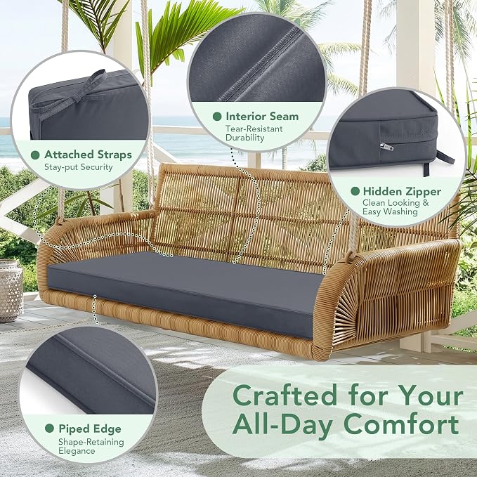 Outdoor Bench Cushion: Waterproof and Fade Resistant Patio Furniture Cushions - Image 4