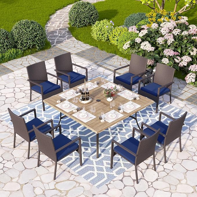 PHI VILLA 9-Piece Outdoor Dining Set - Image 2