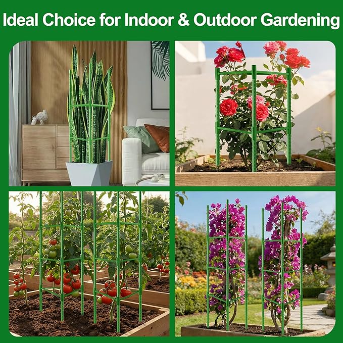 WAENLIR 3-Pack Tomato Cage for Garden, Plant Stakes for Pots, Durable Tomato - Image 6