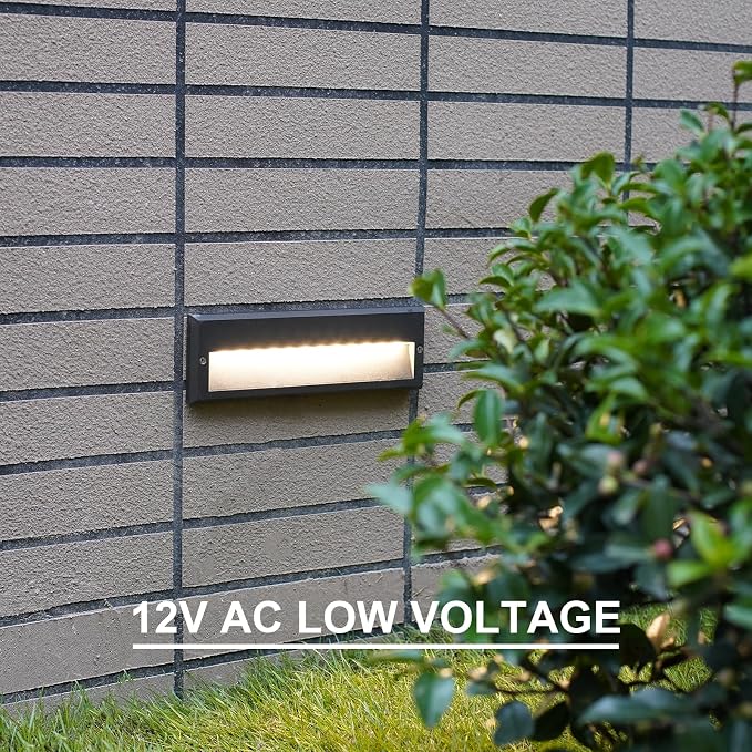 GOODSMANN Low Voltage Step Lights Kits 10.6 Inch Outdoor 12V AC Landscape Stair - Image 7