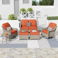 HOOOWOOO 6 Piece Patio Furniture Conversation Sets by DesignforBetterLife