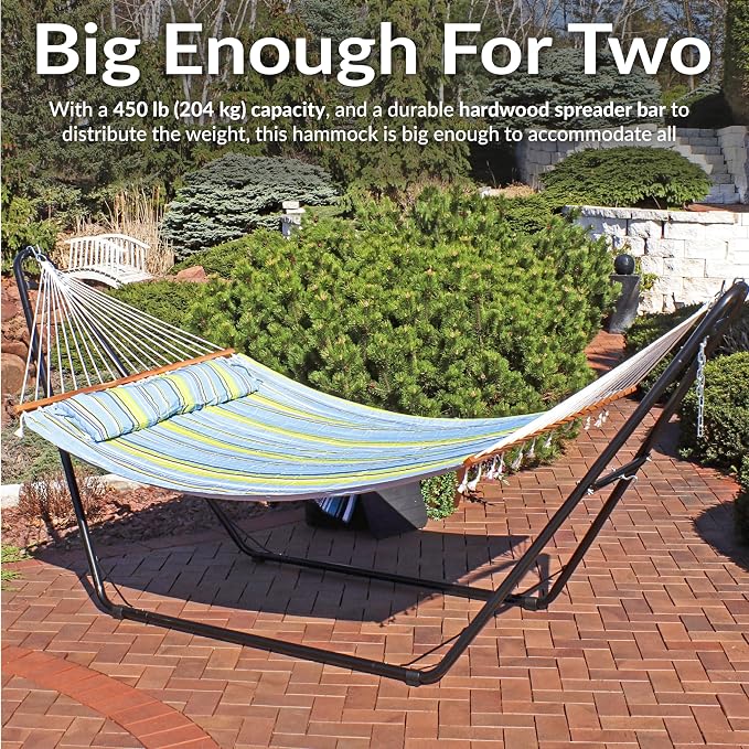 Sunnydaze Quilted Outdoor Hammock - Image 6