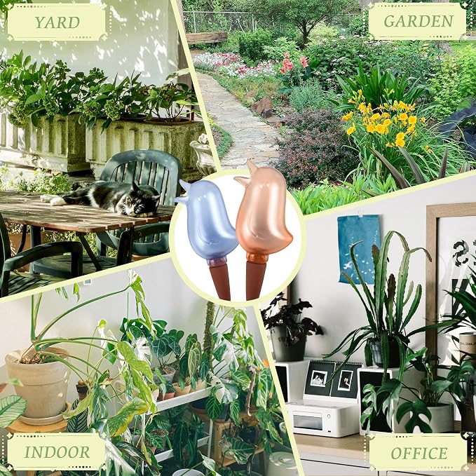 4 Pack Self Watering Spikes, Indoor Plant Watering Globes, Bird Shape Automatic - Image 6