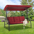 AECOJOY 3-Seat Outdoor Porch Swing by AECOJOY