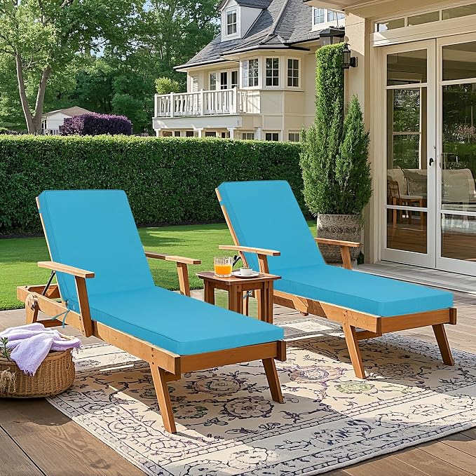 Only choice Outdoor Lounge Chair Cushions Patio Chaise Lounge Replacement - Image 3