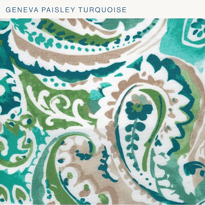 Honeycomb Outdoor Essentials Chaise Lounge, 21 x 70, Geneva Paisley Turquoise - Image 8