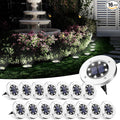 SOLPEX Solar Ground Lights, 16 Pack Solar Lights Outdoor Waterproof, 8 LED by Solpex