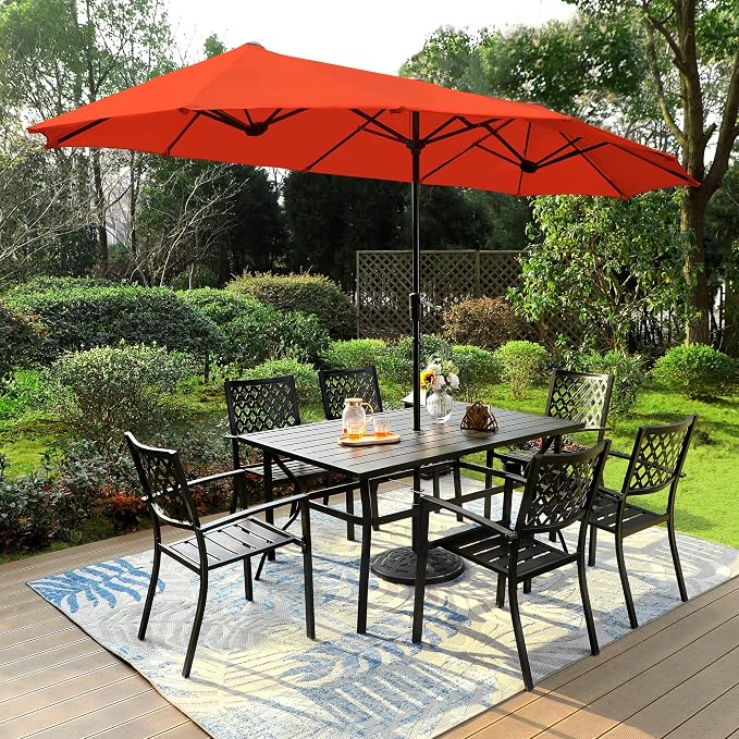 PHI VILLA 8 Piece Patio Dining Set - Image 9
