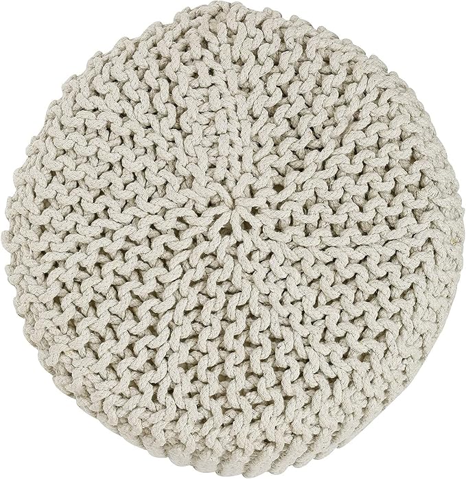 REDEARTH · Cylindrical Hand Knitted Pouf - Image 6