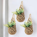 3 Packs Hanging Planters for Indoor Plants up to 4 in., Wall Plant Holder | by Shineloha
