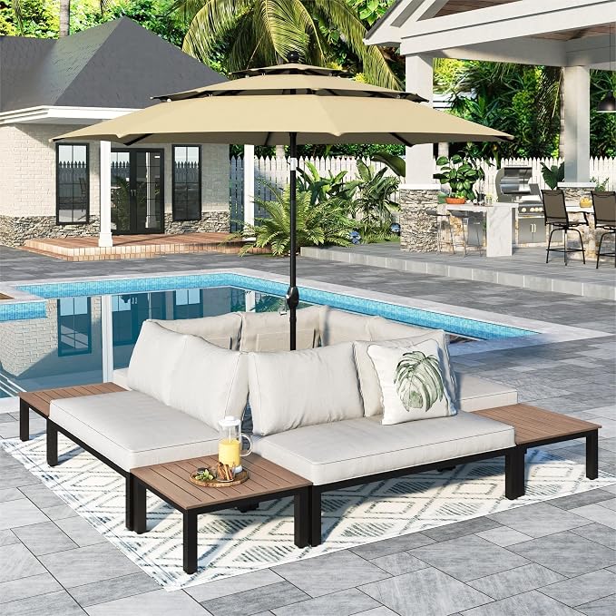 Sophia & William 9 Pieces Outdoor Patio Furniture Set by SophiaWilliam