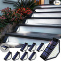 8 Pack Solar Step Lights for Outside, 24 LEDs Solar Stair Lights Waterproof IP65 by PATIOWIN
