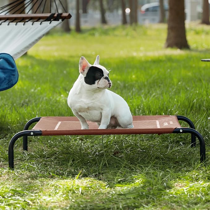 Bedsure Outdoor Elevated Dog Bed Medium Size Dog, Portable Indoor & Outdoor - Image 5