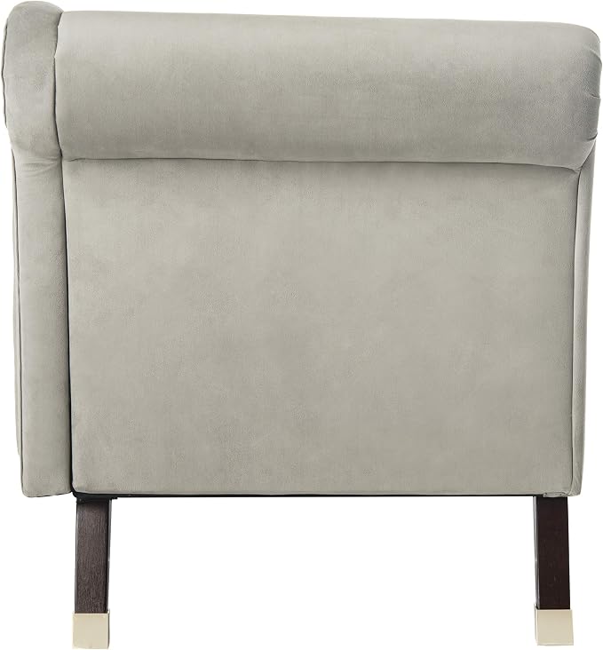Safavieh Home Collection Caiden Grey Velvet Chaise - Image 11