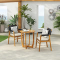 Christopher Knight Home Zed 3 Pieces Outdoor Dining Set, Acacia Wood Dining by ChristopherKnightHome