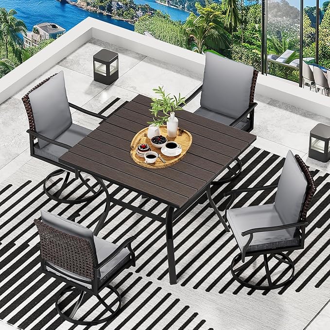 LEVELEVE 5 Piece Outdoor Patio Dining Set - Image 2