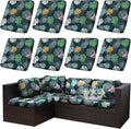 Outdoor Cushion Covers Set, Replacement by SUKAIKEQA
