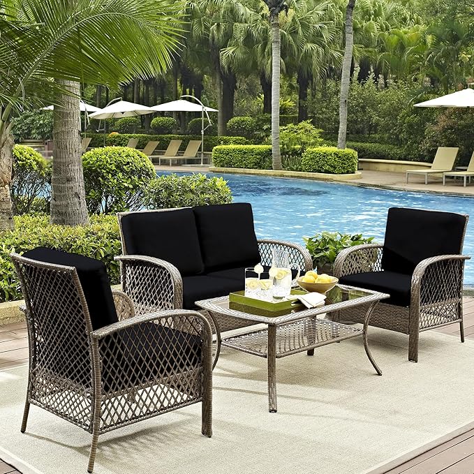 12Pcs Outdoor Cushion Covers, Patio Cushion Covers, Stretch Elastic Slipcovers - Image 6