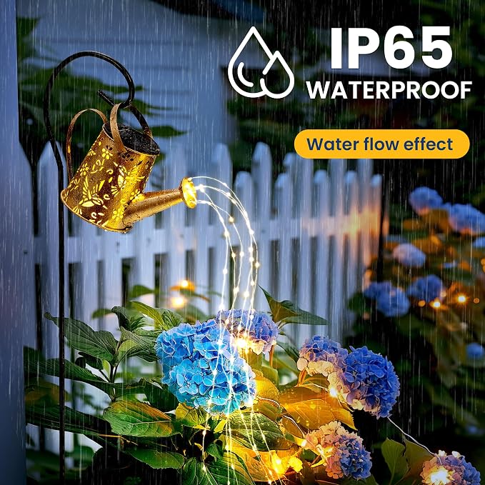 Solar Lights Outdoor Garden Decor, Solar Lanterns Watering Can Lights Gardening - Image 6