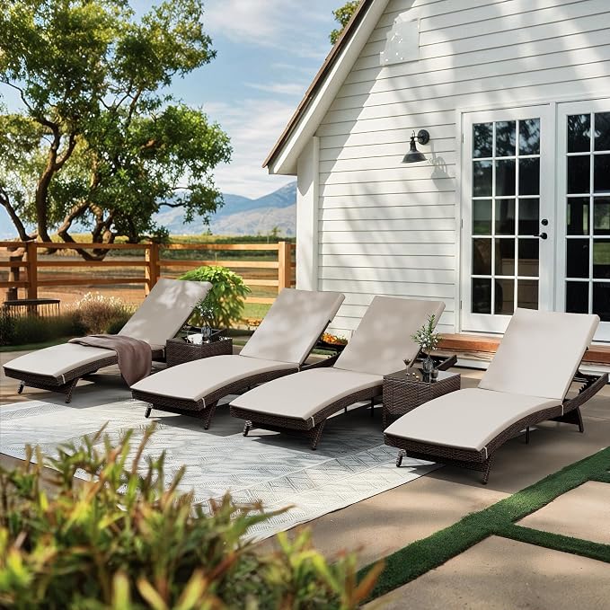 Pamapic 6-Piece Patio Chaise Lounge Set by Pamapic